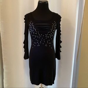 Ready for a party mini black dress